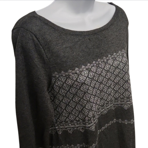 White House Black Market Metallic Fringe Sweater - Picture 3 of 7